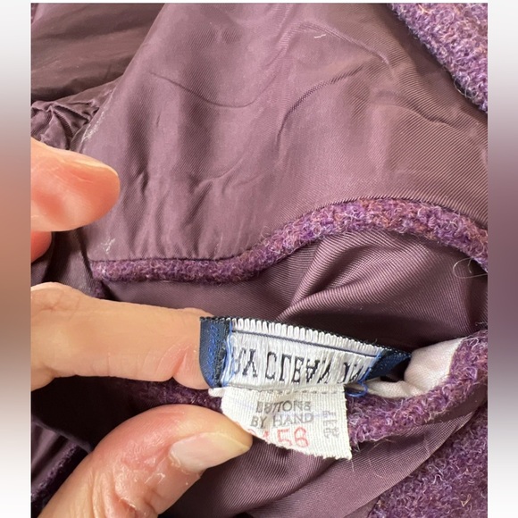 Polo Ralph Lauren Bergdorf Vintage Purple Tweed USA Unionmade Label Jacket 37" - Picture 10 of 12
